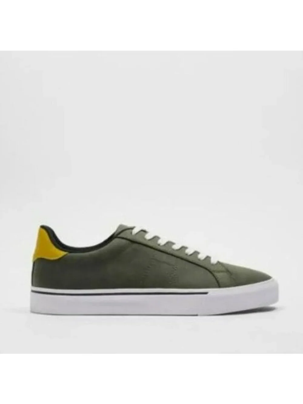 ZARA Men's  Tennis Shoes Khaki Green Size: 28.3 cm USA 11 Eur 44 2282 820